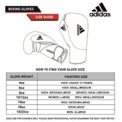 Adidas Hybrid 100 Junior Boxing Gloves -GEEZERS BOXING adi150 guide 2 11