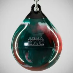 Aqua Punching Bag - 18" -GEEZERS BOXING aq3002 red wht grn 1 1