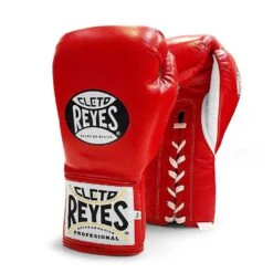 Cleto Reyes 'Safetec' Pro Fight Boxing Glove -GEEZERS BOXING cleto safe tec red