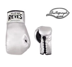 Cleto Reyes Autograph Boxing Glove -GEEZERS BOXING cleto reyes autograph boxing glove silver geezers boxing 1