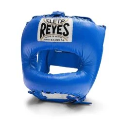 Cleto Reyes Pointed Nylon Bar Headguard -GEEZERS BOXING cleto reyes pointed headguard blue 1