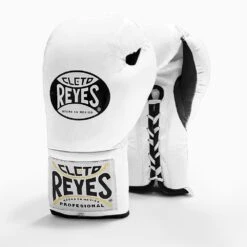Cleto Reyes Traditional Pro Fight Boxing Gloves -GEEZERS BOXING cleto reyes traditional fight gloves white