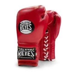 Cleto Reyes Traditional Lace Sparring Boxing Glove -GEEZERS BOXING cr119 red