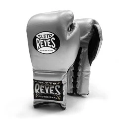 Cleto Reyes Traditional Lace Sparring Boxing Glove -GEEZERS BOXING cr119 silver