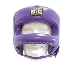 Cleto Reyes Rounded Nylon Bar Headguard -GEEZERS BOXING e387u purplefront 1 2