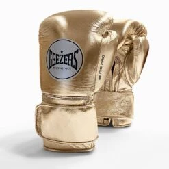 Geezers Elite Pro Training/Sparring Gloves 2.0 - Velcro -GEEZERS BOXING elite pro velcro gold 3
