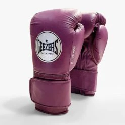 Geezers Elite Pro Training/Sparring Gloves 2.0 - Velcro -GEEZERS BOXING elite pro velcro purple
