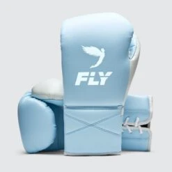 Fly Superlace X 2 Boxing Gloves -GEEZERS BOXING fly130 blue wht a