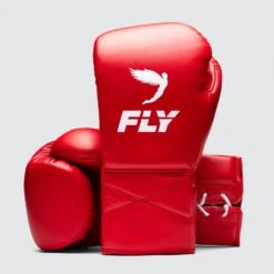 Fly Superlace X 2 Boxing Gloves -GEEZERS BOXING fly130 red a