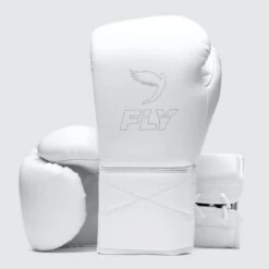 Fly Superlace X 2 Boxing Gloves -GEEZERS BOXING fly130 wht a