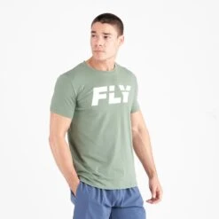 Fly Big Logo T-Shirt -GEEZERS BOXING fly2500 green a