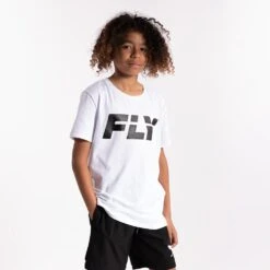 Fly Kids Big Logo Tee -GEEZERS BOXING fly2519 white 1