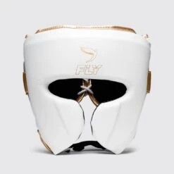 Fly Knight X Headguard -GEEZERS BOXING fly802 wht grey gld a 1