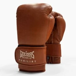 Geezers Pugilist Leather Boxing Gloves - Velcro -GEEZERS BOXING g126a