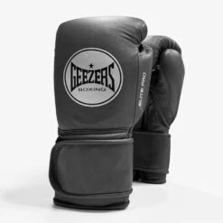 Geezers Elite Pro Training/Sparring Gloves 2.0 - Velcro -GEEZERS BOXING g155 new dark grey a