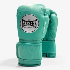 Geezers Elite Pro Training/Sparring Gloves 2.0 - Velcro -GEEZERS BOXING g155 new mint green a