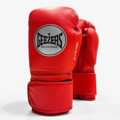 Geezers Elite Pro Training/Sparring Gloves 2.0 - Velcro -GEEZERS BOXING g155 new red a