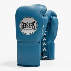 Geezers Elite Pro Training/Sparring Gloves 2.0 - Lace -GEEZERS BOXING g157 new blue a