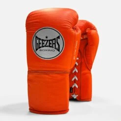 Geezers Elite Pro Training/Sparring Gloves 2.0 - Lace -GEEZERS BOXING g157 new orange a