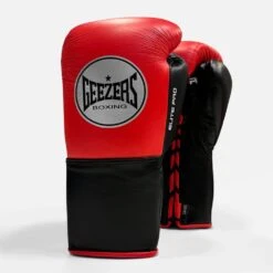 Geezers Elite Pro Training/Sparring Gloves 2.0 - Lace -GEEZERS BOXING g157 new red black a