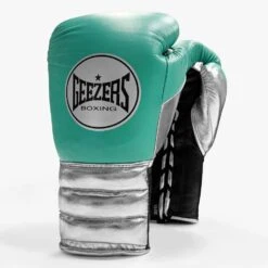 Geezers Halo Training/Sparring Boxing Gloves - Lace -GEEZERS BOXING g161 mint silver a