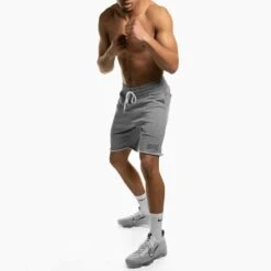 Geezers Small Logo Raw Seam Cotton Shorts -GEEZERS BOXING g2728 3