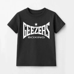 Geezers Large Logo Kids T-Shirt -GEEZERS BOXING g2765 black new 1