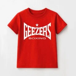 Geezers Large Logo Kids T-Shirt -GEEZERS BOXING g2765 red new