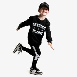 Geezers Boxing Junior Crew Sweatshirt -GEEZERS BOXING g2769b