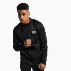 Geezers Poly Tracksuit Top -GEEZERS BOXING g2901 black 1
