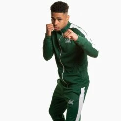 Geezers Poly Tracksuit Top -GEEZERS BOXING g2901 green 1