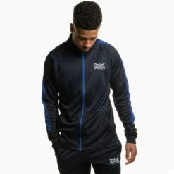 Geezers Poly Tracksuit Top -GEEZERS BOXING g2901 navy blue 1