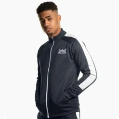 Geezers Poly Tracksuit Top -GEEZERS BOXING g2901 navy white 1