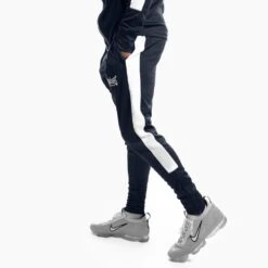 Geezers Poly Tracksuit Pants -GEEZERS BOXING g2902 navy white 1