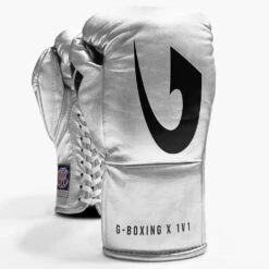 G-Boxing X 1V1 Professional Fight Gloves -GEEZERS BOXING gb120 silver 1 2