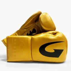 G-Boxing Cuban HFF1 Sparring Boxing Gloves - Lace -GEEZERS BOXING gb141 gold 1