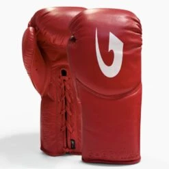 G-Boxing Curve Training/Sparring Boxing Gloves - Lace -GEEZERS BOXING gb160 red white a