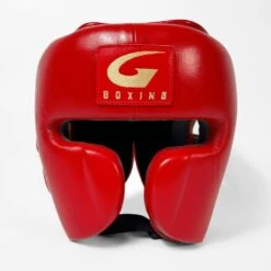 G-Boxing Cuban Big Cheek Headgear -GEEZERS BOXING gb800 red a
