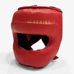 G-Boxing Italia 100 Bar Headgear -GEEZERS BOXING gbibhg red a 1