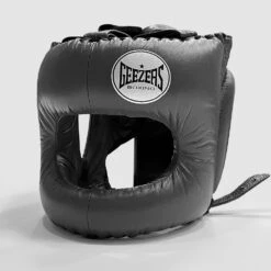 Geezers Elite Pro Bar Faced Headguard -GEEZERS BOXING geezers elite pro barfaced headguard dark grey