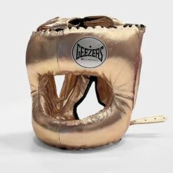 Geezers Elite Pro Bar Faced Headguard -GEEZERS BOXING geezers elite pro barfaced headguard gold