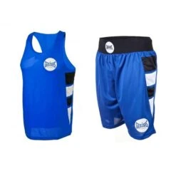 Geezers Elite Amateur Shorts & Vest Set -GEEZERS BOXING geezerselitesetblue