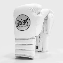 Geezers Halo Training/Sparring Boxing Gloves - Lace -GEEZERS BOXING halo live images lace white 1