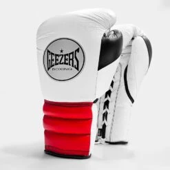 Geezers Halo Training/Sparring Boxing Gloves - Lace -GEEZERS BOXING halo live images lace white red