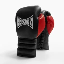 Geezers Hammer Training/Spar Boxing Gloves 2.0 - Lace -GEEZERS BOXING lace black red