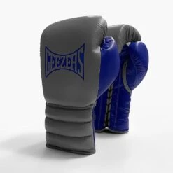 Geezers Hammer Training/Spar Boxing Gloves 2.0 - Lace -GEEZERS BOXING lace grey blue