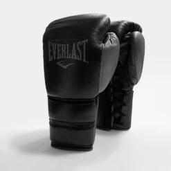 Everlast Powerlock2 Pro Training Boxing Gloves - Lace -GEEZERS BOXING lace black