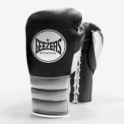 Geezers Halo Training/Sparring Boxing Gloves - Lace -GEEZERS BOXING new halo lace black grey white