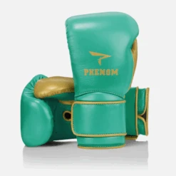 Phenom Boxing SG-202S Sparring Gloves - Velcro -GEEZERS BOXING ph109 green gold
