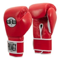 Pro Mex Pro Boxing Gloves V3.0 - Hook & Loop -GEEZERS BOXING pm101 red a